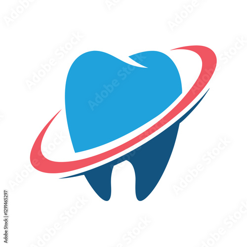 Modern Dental Care vector Logo Design.