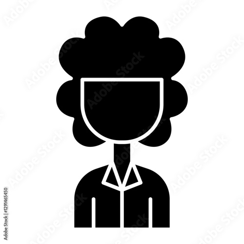 Mother icon in glyph style