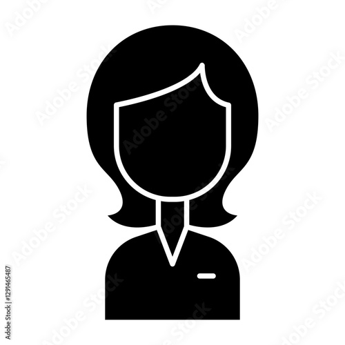 Mother icon in glyph style