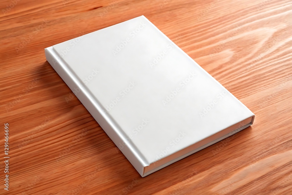 Simple Book Cover Mockup, White Simple Book Cover Mockup, White