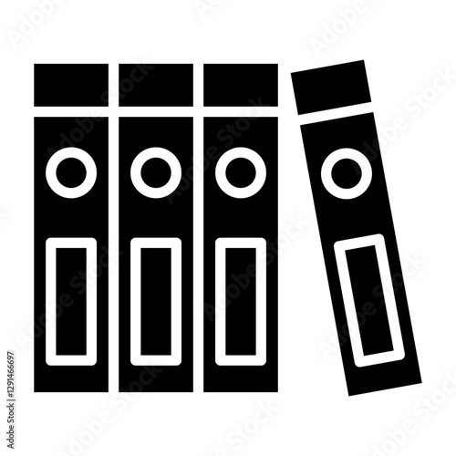 Folder icon in glyph style