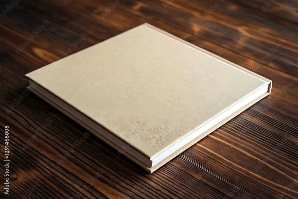 Fototapeta premium Flat Lay Square Book Mockup