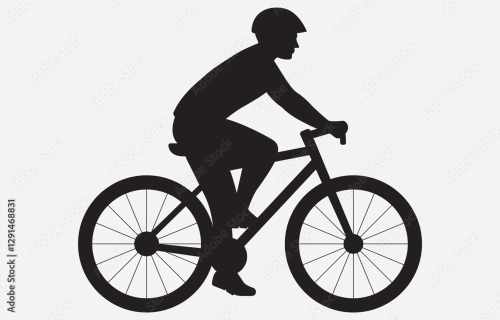 Cycle Rider vector art Illustration Isolated on white background
Cycle Rider vector art Illustration Isolated on white background