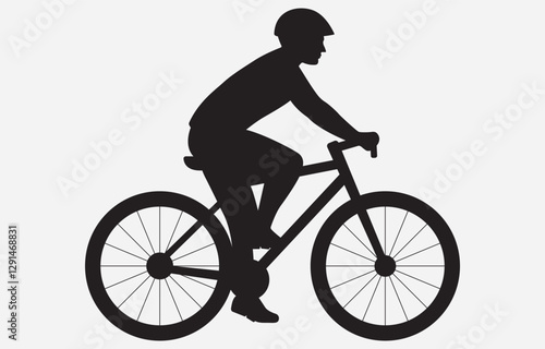 Wallpaper Mural Cycle Rider vector art Illustration Isolated on white background
 Torontodigital.ca