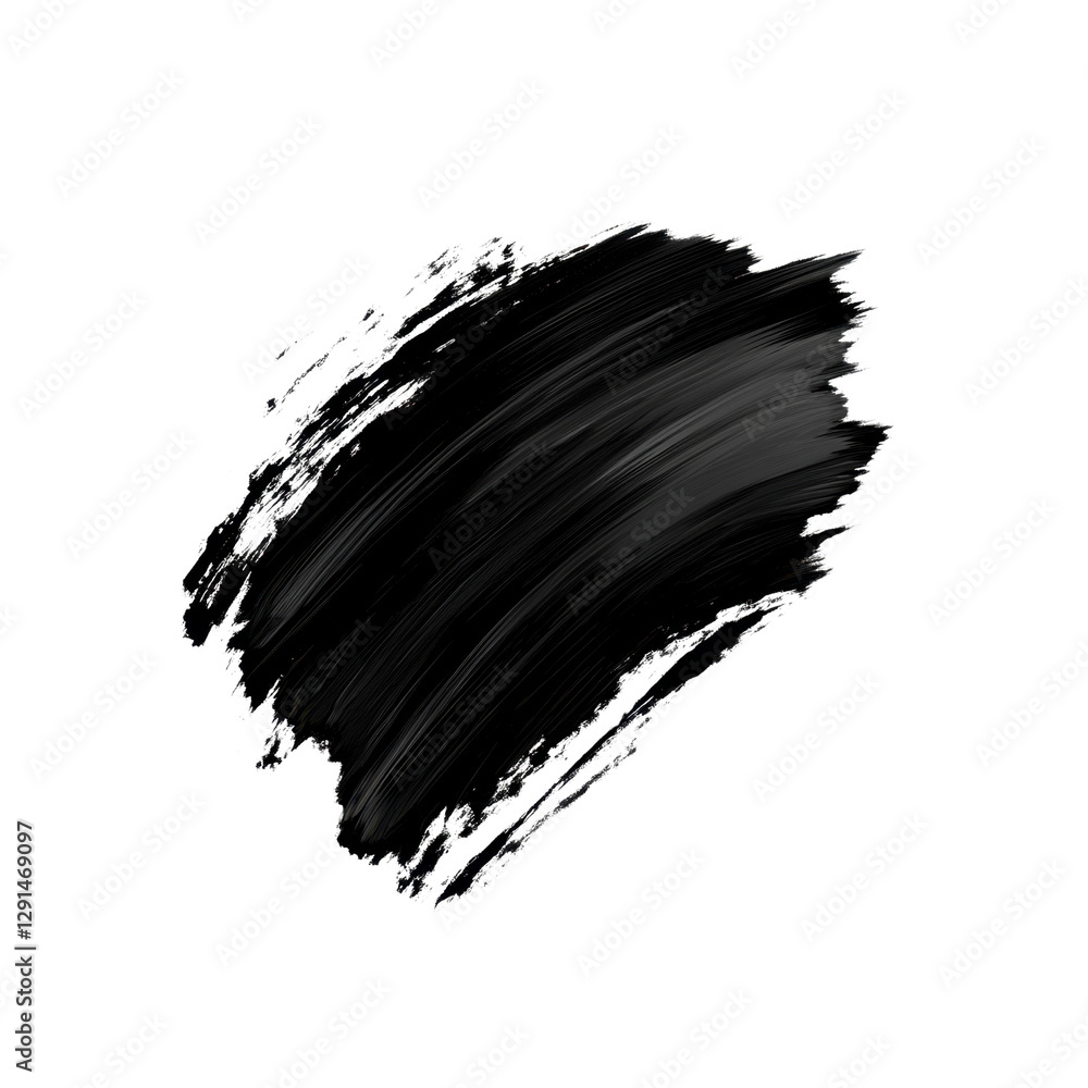 Abstract black brushstroke on a transparent background. showcases bold texture and movement, perfect for creative design and art projects, png Abstract black brushstroke on a transparent background. showcases bold texture and movement, perfect for creative design and art projects, png