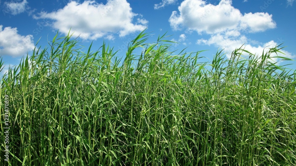 A field of tall grass swaying in the wind A field of tall grass swaying in the wind