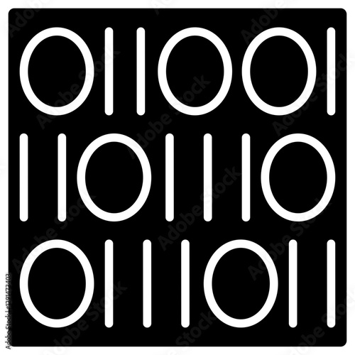 Database icon in glyph style