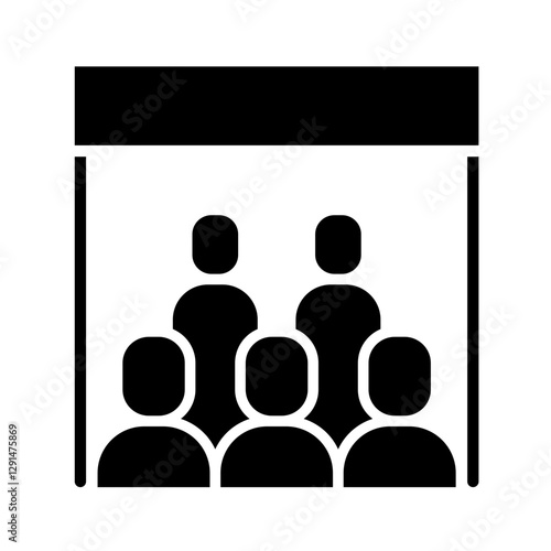 Protest icon in glyph style