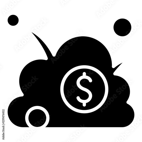Business war icon in glyph style