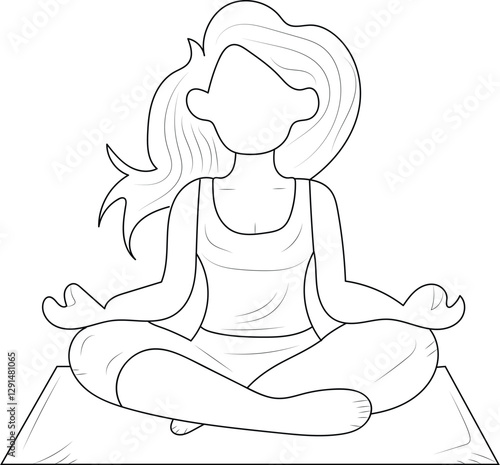 girl in yoga pose
