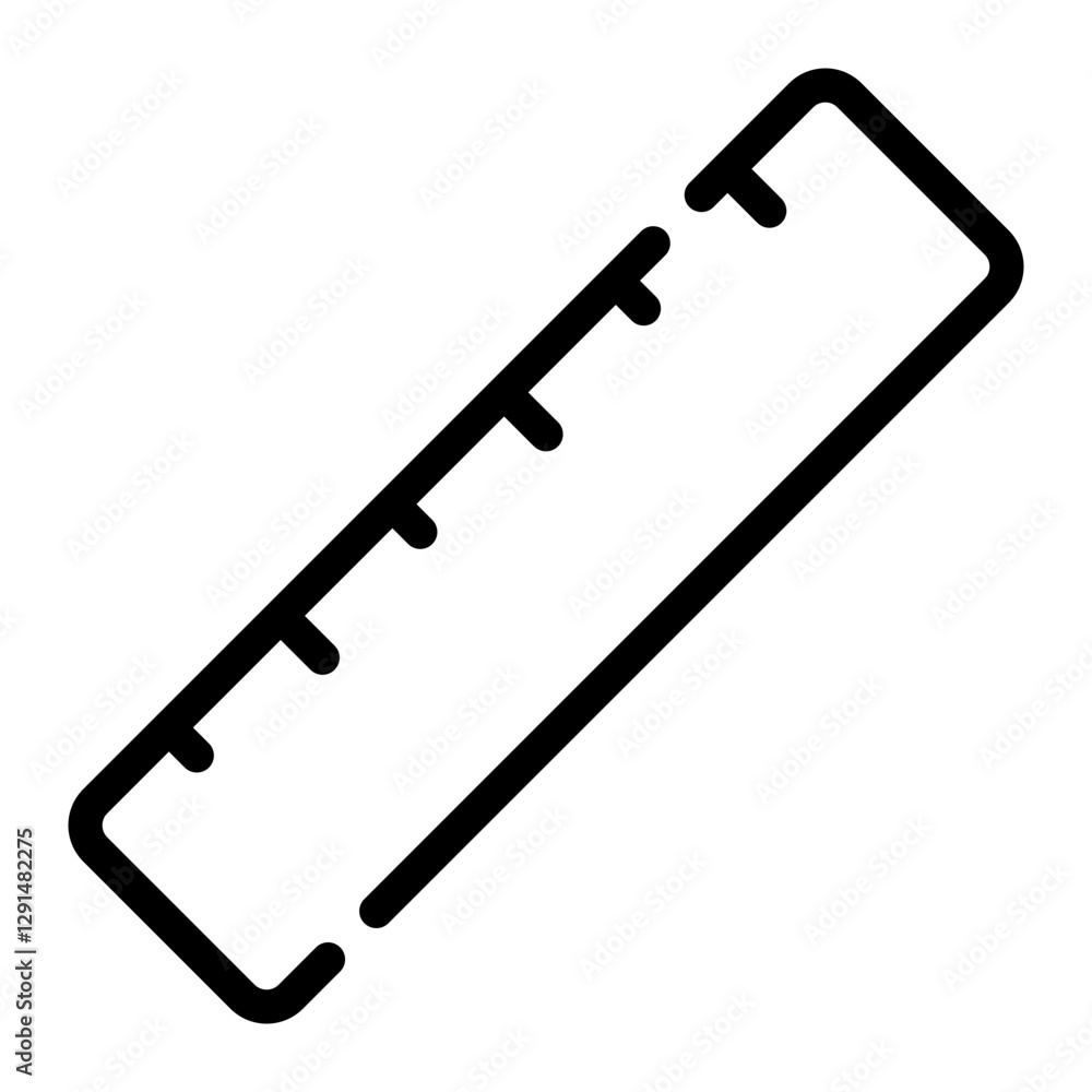 ruler line icon ruler line icon