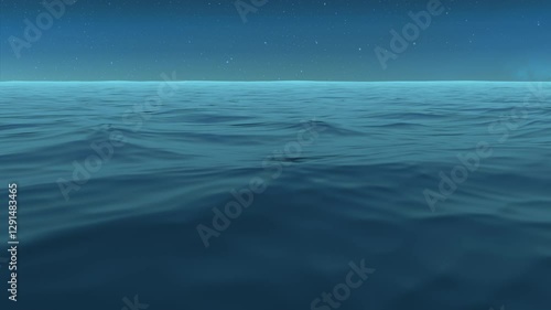 blue sea and night sky