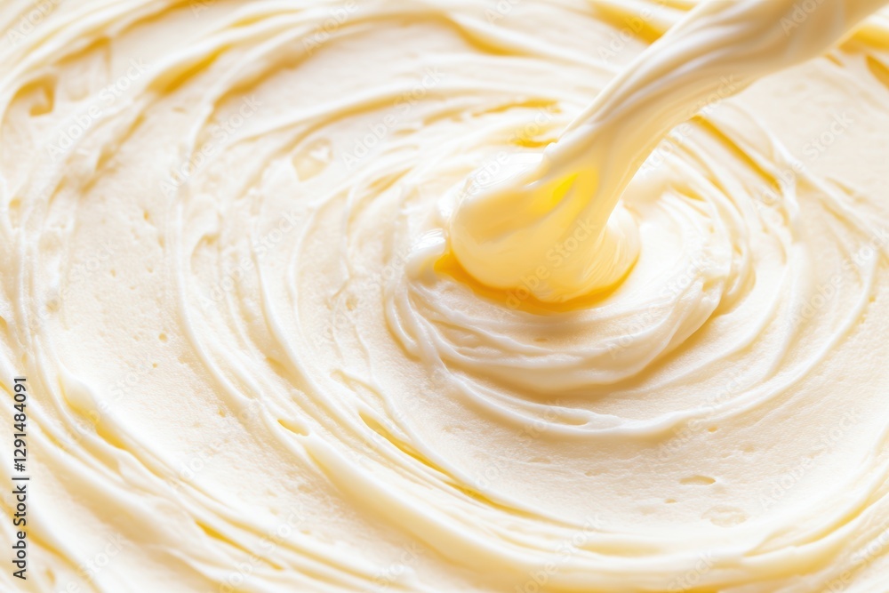 Creamy Whipped Butter Blending in a Whirl of Smooth Mixture Creamy Whipped Butter Blending in a Whirl of Smooth Mixture