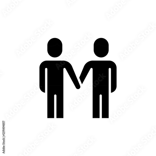 Gay icon in glyph style