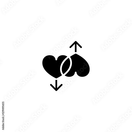 Gay , LGBT icon in glyph style