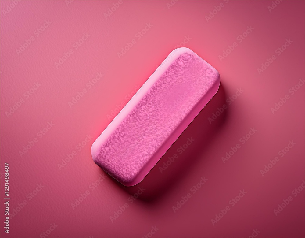 pink eraser on a vibrant background with copy space image place for adding text or design pink eraser on a vibrant background with copy space image place for adding text or design