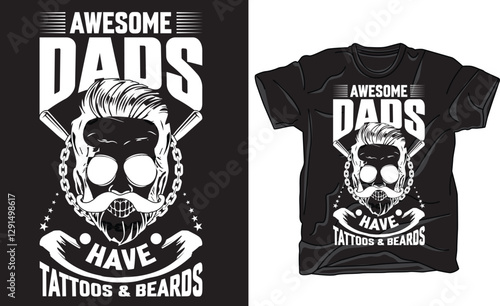  Father's Day T shirt Design, vector Father's Day T shirt design, Dad shirt, Father typography T shirt design.T-shirts Funny quotes. T-shirt Design template for Fathers' day.