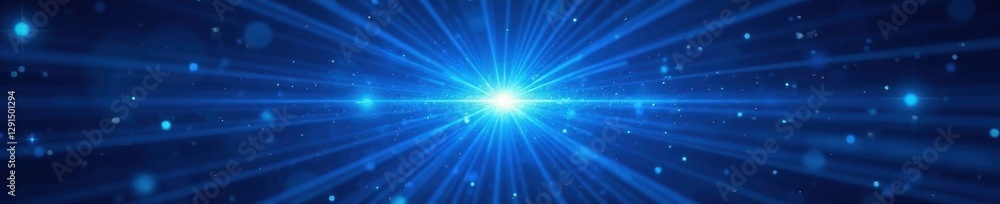 Intense blue starburst, dynamic glowing rays create motion , galaxy, beams Intense blue starburst, dynamic glowing rays create motion , galaxy, beams