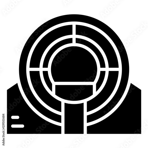 MRI scanner icon in glyph style