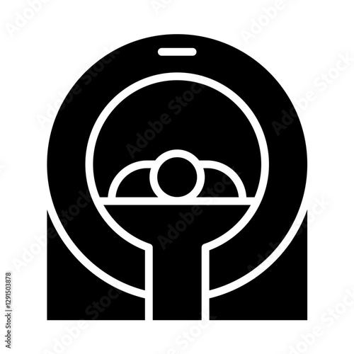MRI scan icon in glyph style