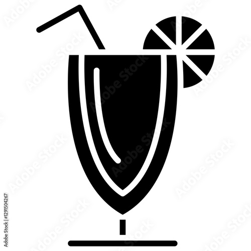 Kombucha icon in glyph style
