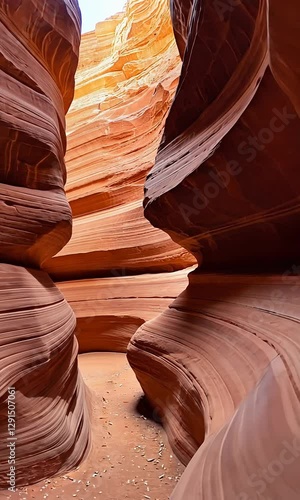 Aerial Cinematic Drone View of the Grand Canyon’s Majestic Vertical Landscape