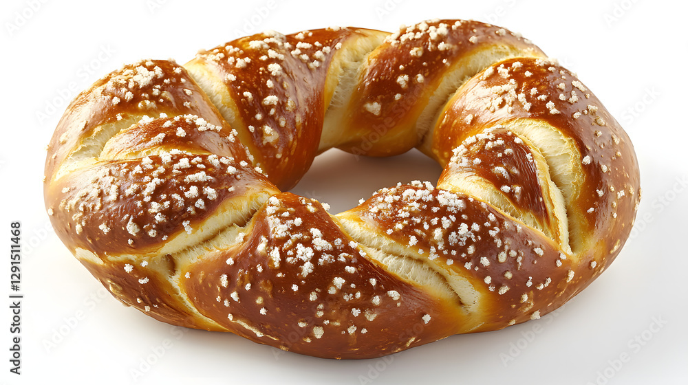 Savory Pretzel Delight: A close-up shot of a freshly baked pretzel, showcasing its twisted form and glistening, subtly salted surface. This delightful treat is a perfect indulgence. Savory Pretzel Delight: A close-up shot of a freshly baked pretzel, showcasing its twisted form and glistening, subtly salted surface. This delightful treat is a perfect indulgence.