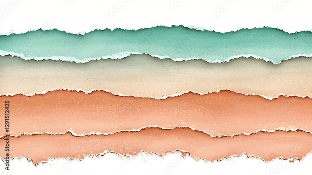 Torn pastel paper strips background design Torn pastel paper strips background design