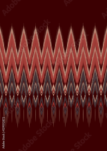 Batik, Bali, Aztec seamless pattern for textile wrapping