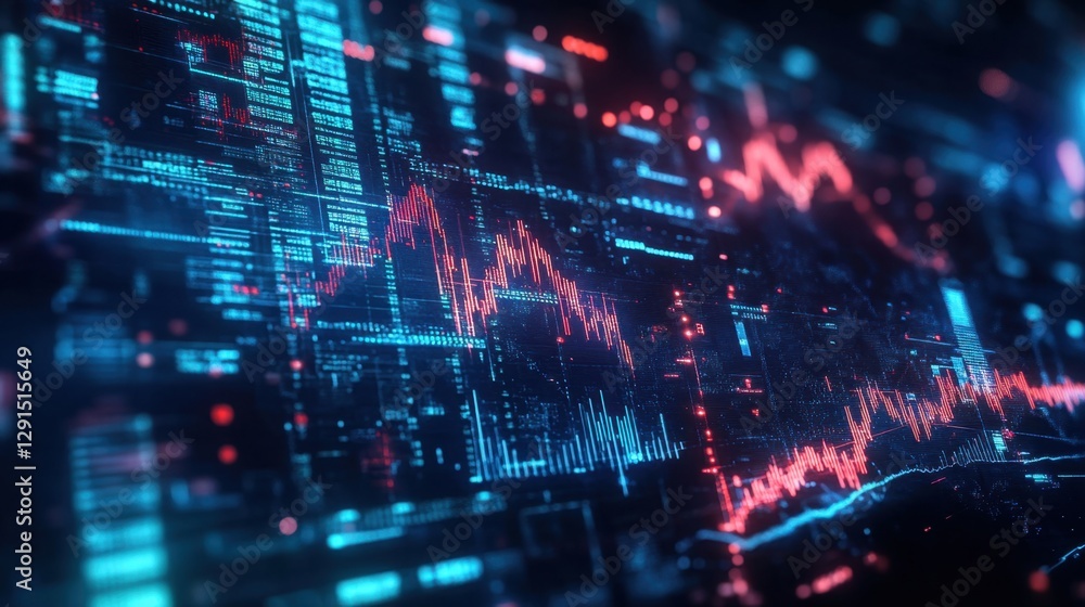 High-tech trading platform, stock market AI analytics, futuristic digital finance, High-tech trading platform, stock market AI analytics, futuristic digital finance,