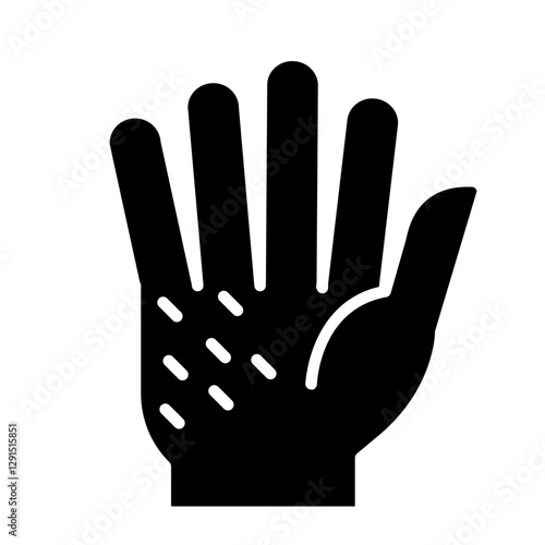 Allergy icon in glyph style