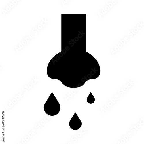 Flu icon in glyph style