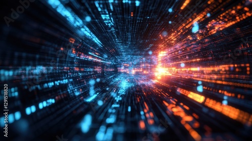 Wallpaper Mural Quantum computing powering digital finance, futuristic economy visualization, Torontodigital.ca