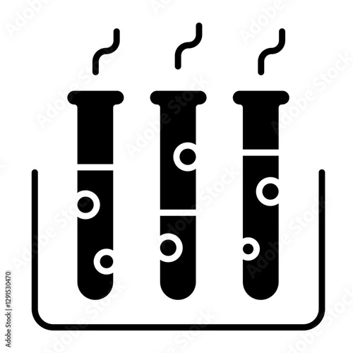 Experiment icon in glyph style
