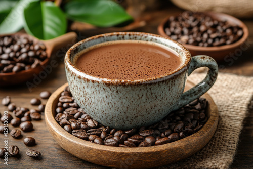 A cup of lapacho tea, rusti...