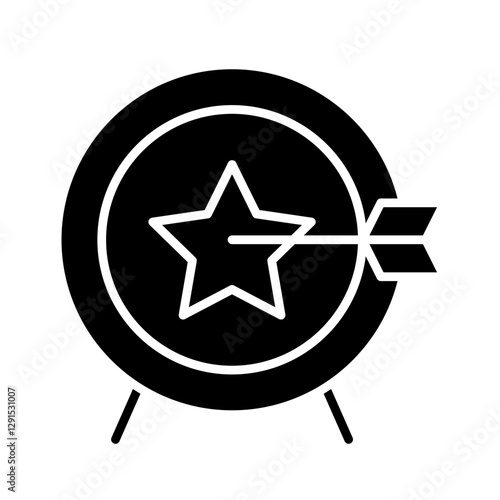 Target icon in glyph style