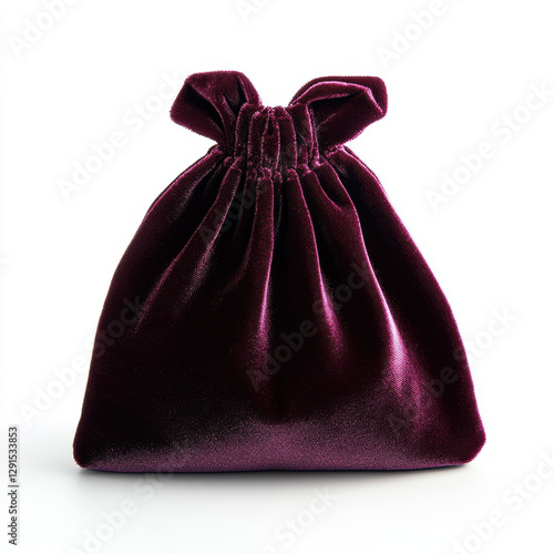 Luxurious velvet jewelry pouch with rich texture and elegant design, perfect for storing precious items. Ideal for gifting or personal use