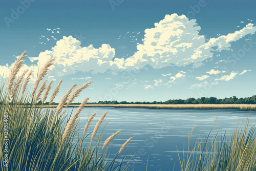 An illustration of Spartina...