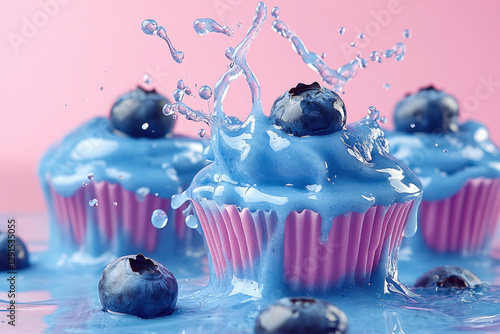 blueberry burst: A close-up...