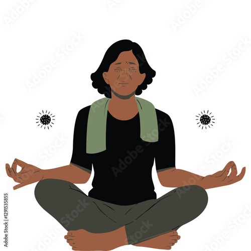 International Yoga Day Icons 🕉️ High-Quality Vector