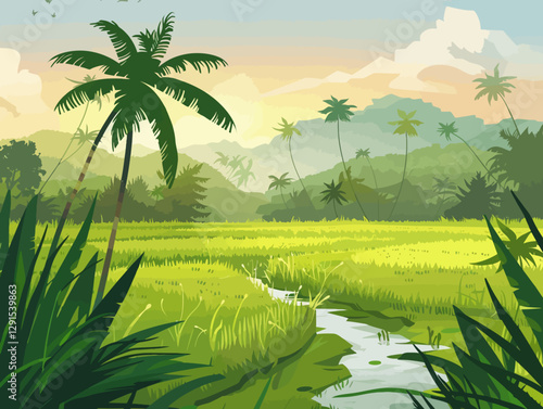Ricefield landscape 