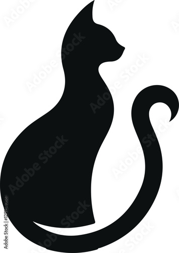 Wallpaper Mural cat vector silhouettes Torontodigital.ca