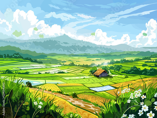 Ricefield landscape 