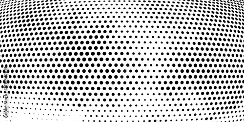 Set of halftone dots gradient pattern texture isolated on white background. Straight dotted spots using halftone circle dot raster texture. Vector blot half tone collection.