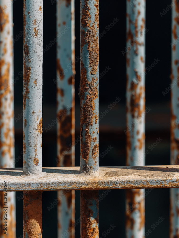 Rusty Metal Grate Against a Street Background