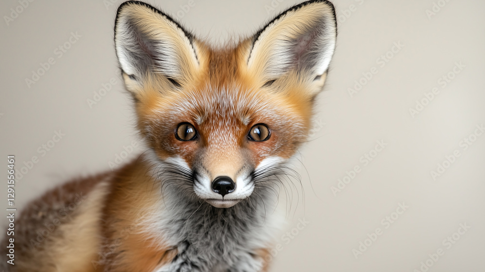 Red Fox Portrait on White Background
Red Fox Portrait on White Background