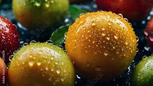 Raindrops on Colorful Spheres