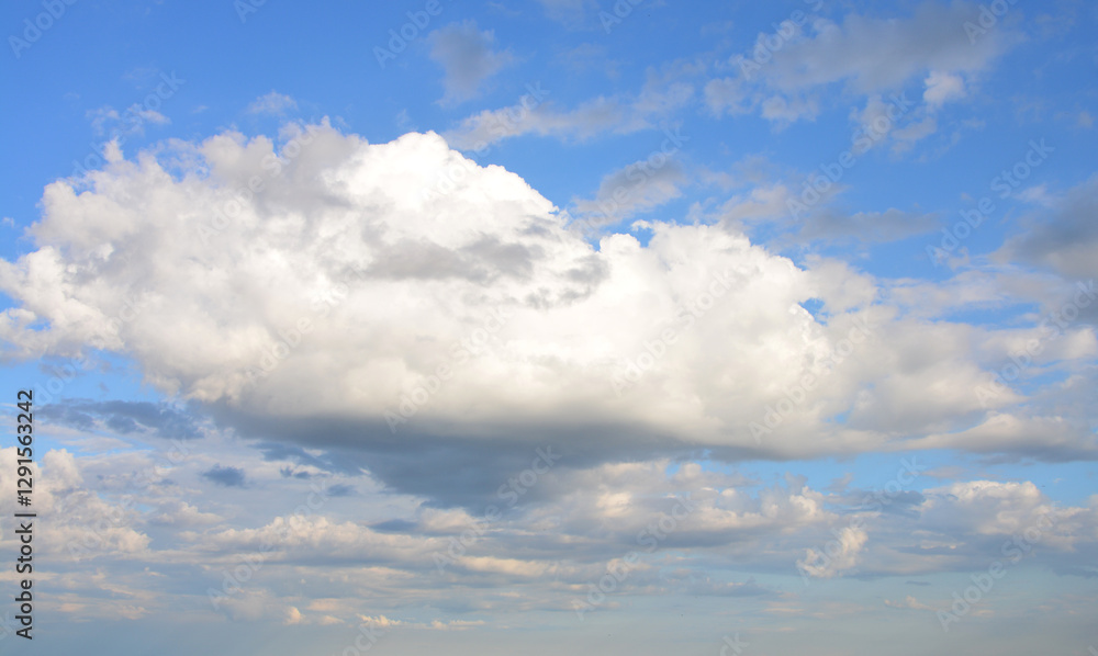 Peaceful Blue Sky with Clouds in sunny day Peaceful Blue Sky with Clouds in sunny day