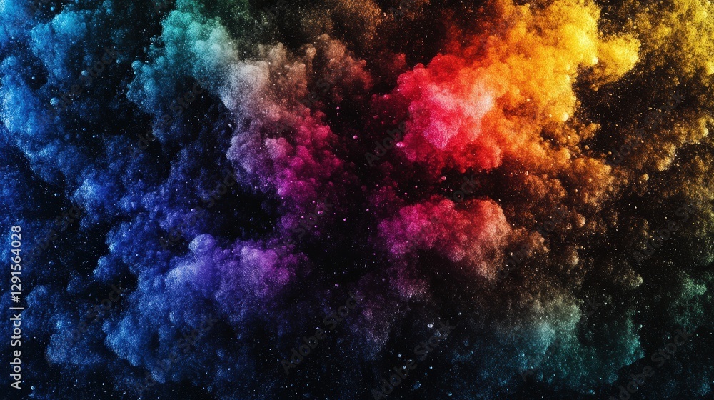 Vibrant cosmic scene showcasing colorful stars and nebulas in deep outer space Vibrant cosmic scene showcasing colorful stars and nebulas in deep outer space