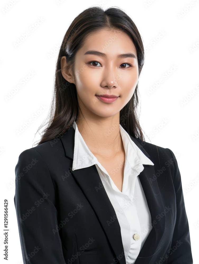 Professional Asian Businesswoman in Formal Suit with Confident Pose Professional Asian Businesswoman in Formal Suit with Confident Pose